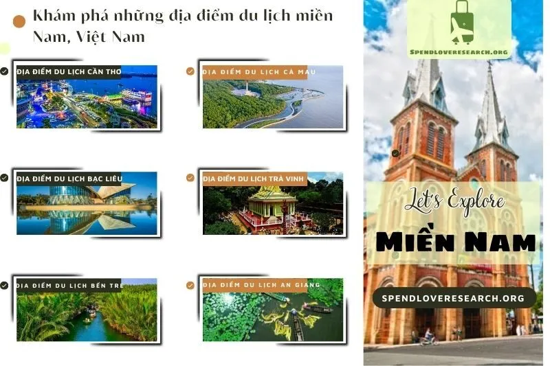 Địa điểm du lịch miền Nam: Top điểm đến và ẩm thực hấp dẫn 2025